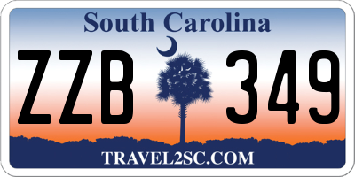 SC license plate ZZB349