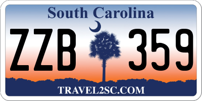 SC license plate ZZB359