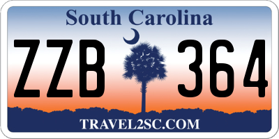 SC license plate ZZB364