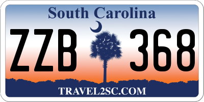 SC license plate ZZB368