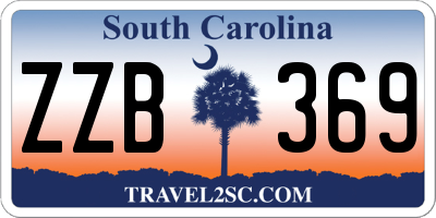 SC license plate ZZB369