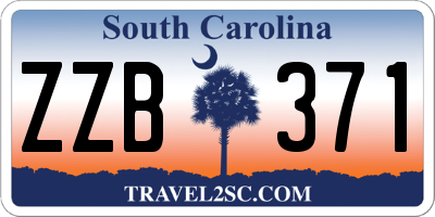 SC license plate ZZB371