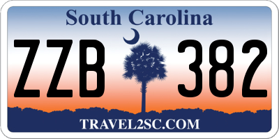 SC license plate ZZB382