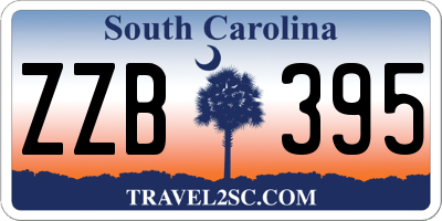 SC license plate ZZB395