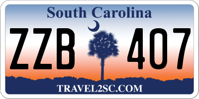 SC license plate ZZB407