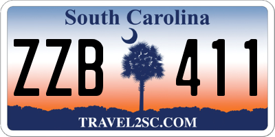 SC license plate ZZB411