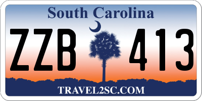 SC license plate ZZB413