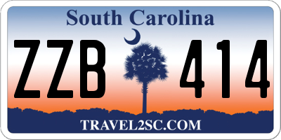 SC license plate ZZB414