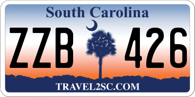 SC license plate ZZB426