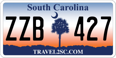 SC license plate ZZB427