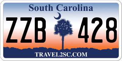 SC license plate ZZB428