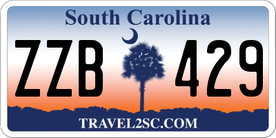 SC license plate ZZB429