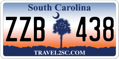 SC license plate ZZB438