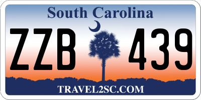 SC license plate ZZB439