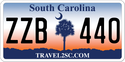 SC license plate ZZB440