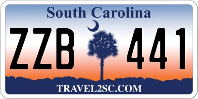 SC license plate ZZB441