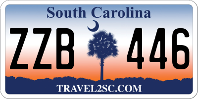 SC license plate ZZB446