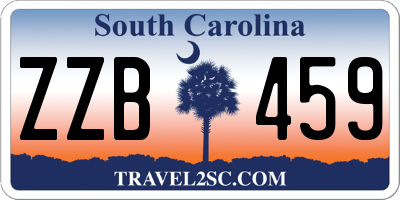 SC license plate ZZB459