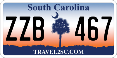 SC license plate ZZB467