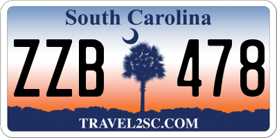 SC license plate ZZB478