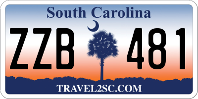 SC license plate ZZB481