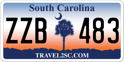 SC license plate ZZB483