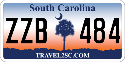 SC license plate ZZB484