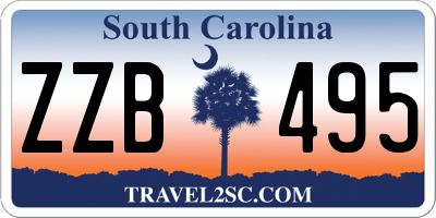 SC license plate ZZB495