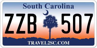 SC license plate ZZB507