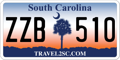 SC license plate ZZB510