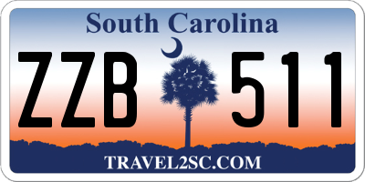 SC license plate ZZB511