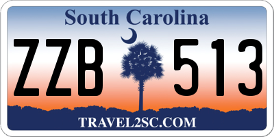 SC license plate ZZB513