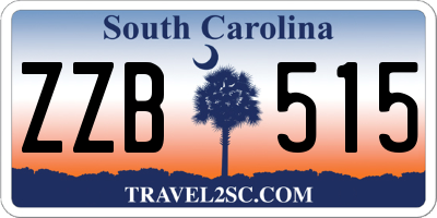 SC license plate ZZB515