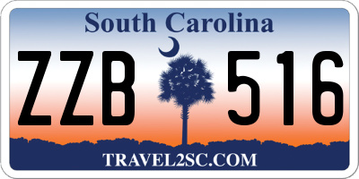 SC license plate ZZB516