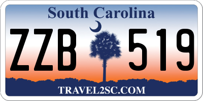 SC license plate ZZB519