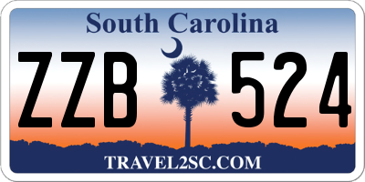 SC license plate ZZB524