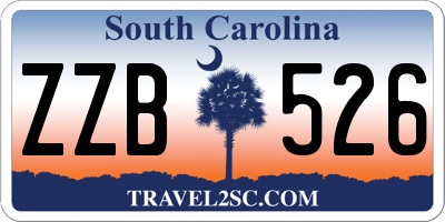 SC license plate ZZB526