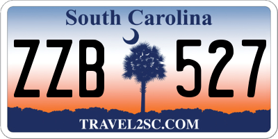 SC license plate ZZB527