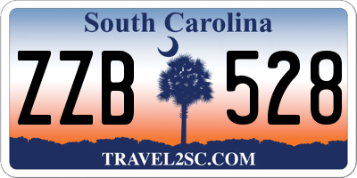 SC license plate ZZB528