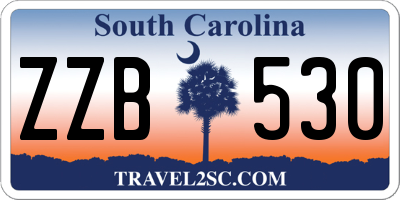 SC license plate ZZB530