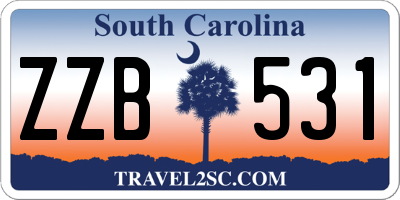 SC license plate ZZB531