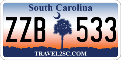 SC license plate ZZB533