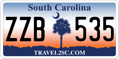 SC license plate ZZB535