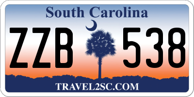 SC license plate ZZB538