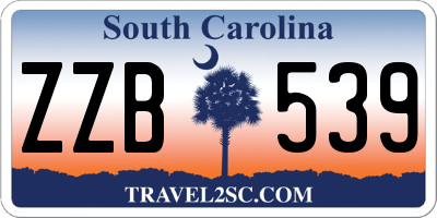 SC license plate ZZB539