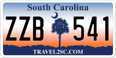 SC license plate ZZB541