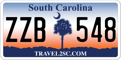 SC license plate ZZB548