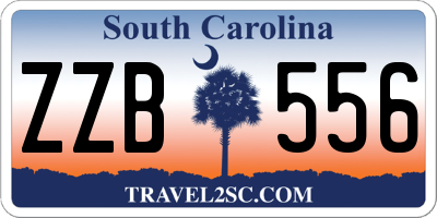 SC license plate ZZB556