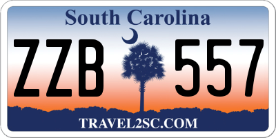 SC license plate ZZB557