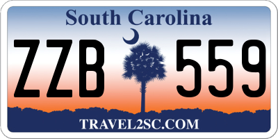 SC license plate ZZB559